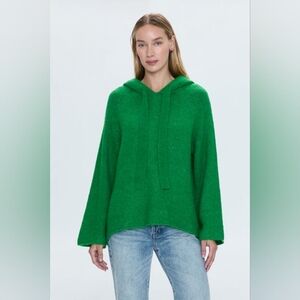 Pistola Elena Oversized Hoodie Fern Green Alpaca Wool Blend Xs/S